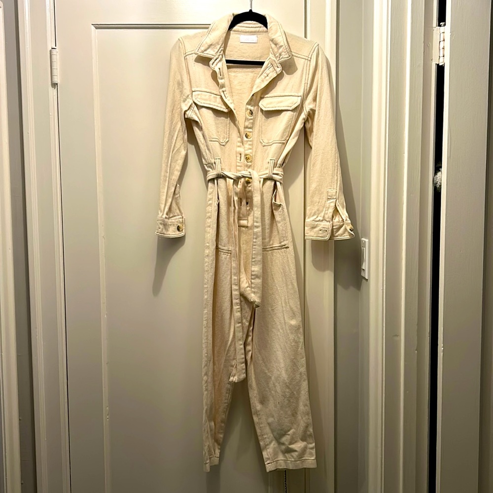 Off white Isalis long sleeve jumpsuit size small